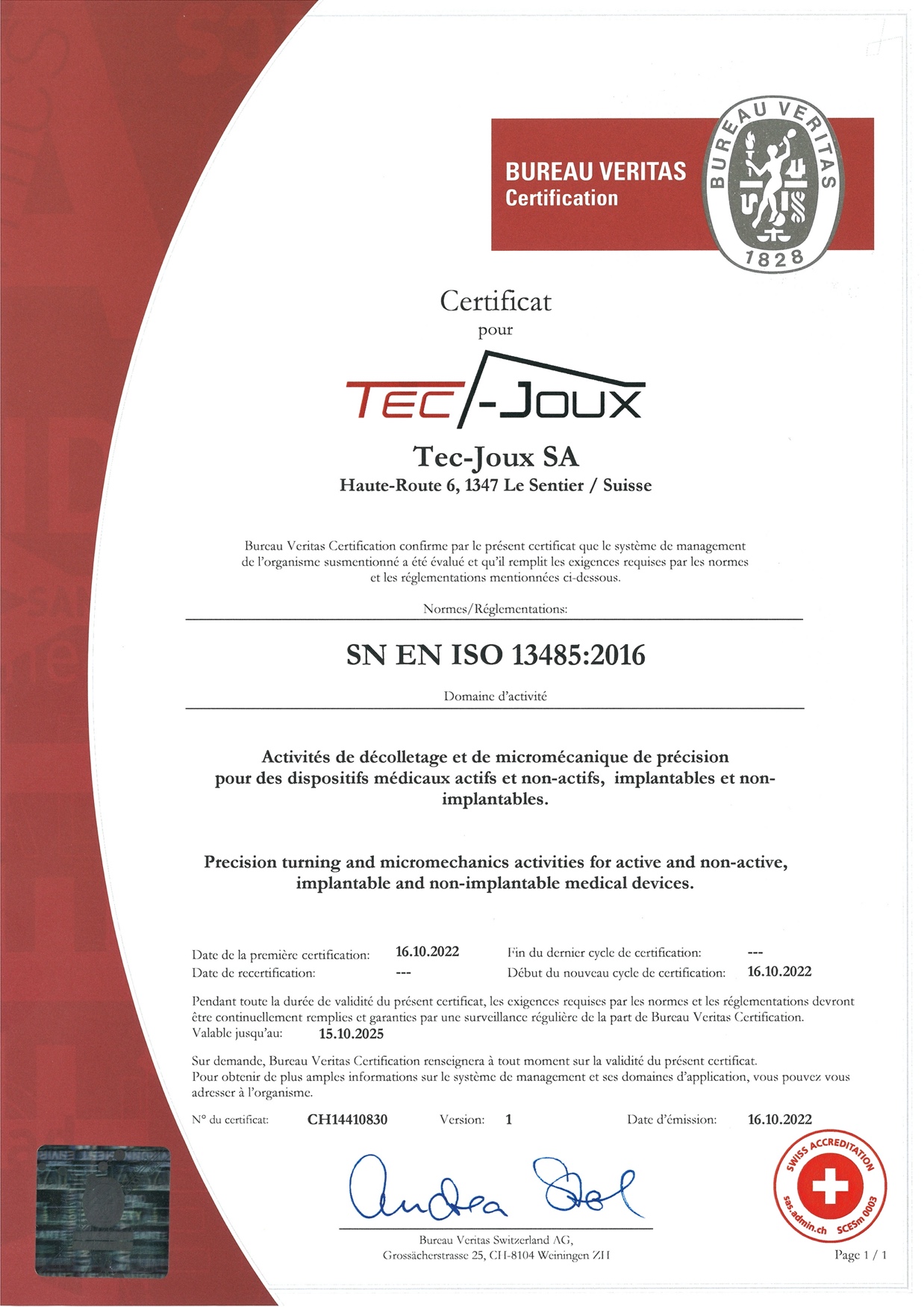 Système de management de la qualité